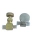 1/4" 1500 PSI Nickel Plated Brass Needle Valve For Gas Stoves