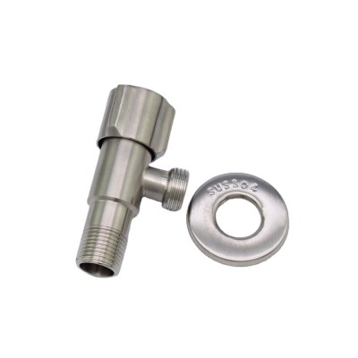 Faucet manufacturer custom 304 stainless steel triangle valve shut-off valve