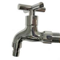 Bibcock faucet Washing Machine Hose Stainless Steel Material cross handle