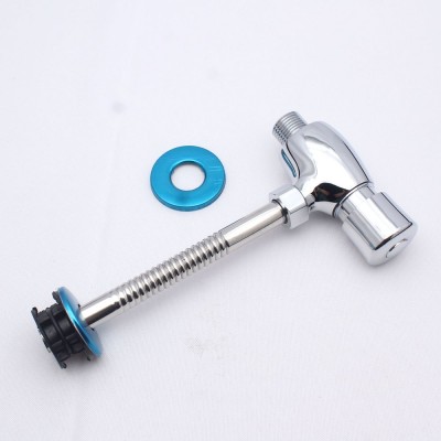 Wall-mounted urinal flush valve hidden button flush valve