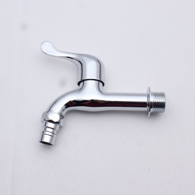 Modern faucet on wall water pipe