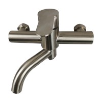 Shower Mixer Removable outlet pipe wall mounted stainless steel 304 bath shower faucet